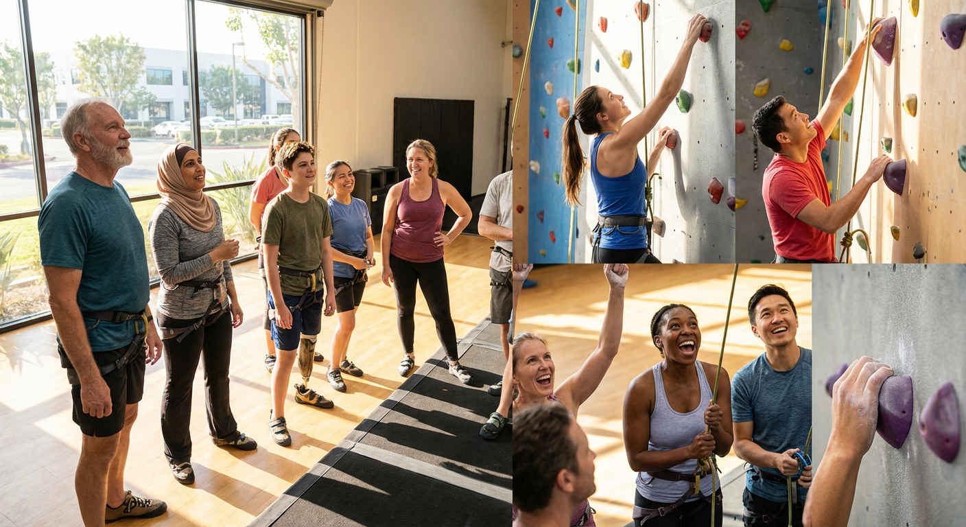 Private Indoor Climbing Team Challenge at Mesa Rim