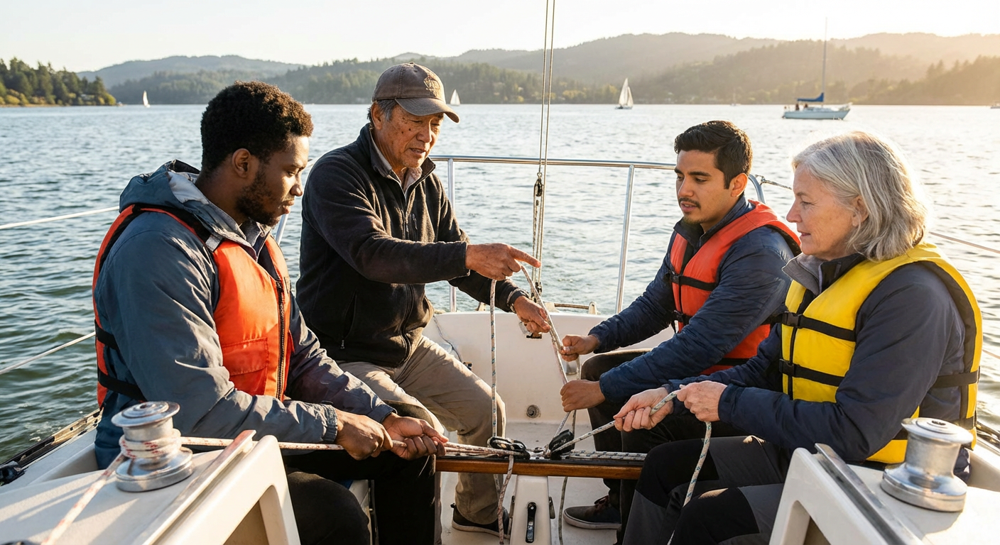 Private Group Sailing Clinic on Shoreline Lake