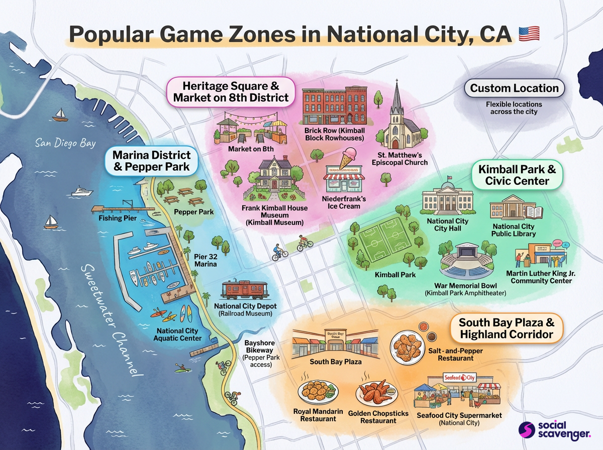 Explore Top Game Zones in Vibrant National City