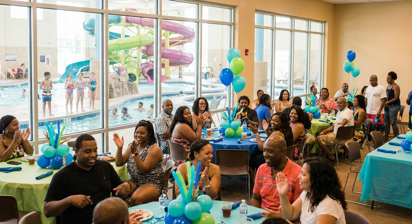 Indoor Aquatic Event Room Social at Silliman Center