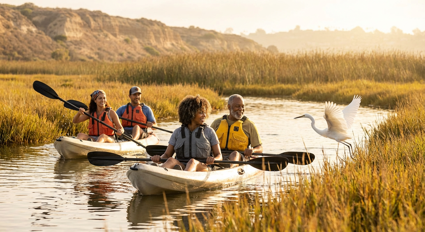Guided Kayak Nature Tour in Upper Newport Bay