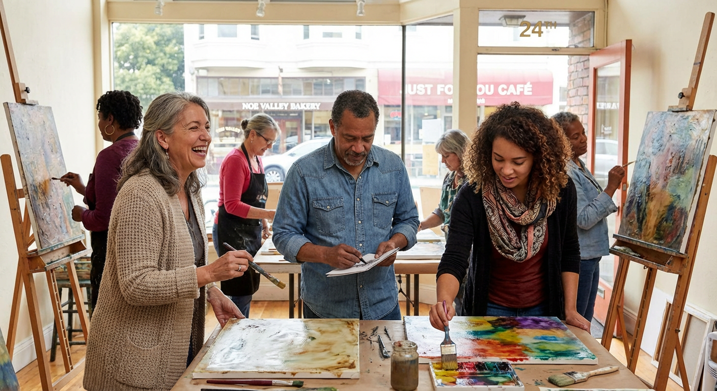 Group Art Workshop at Art Haus SF