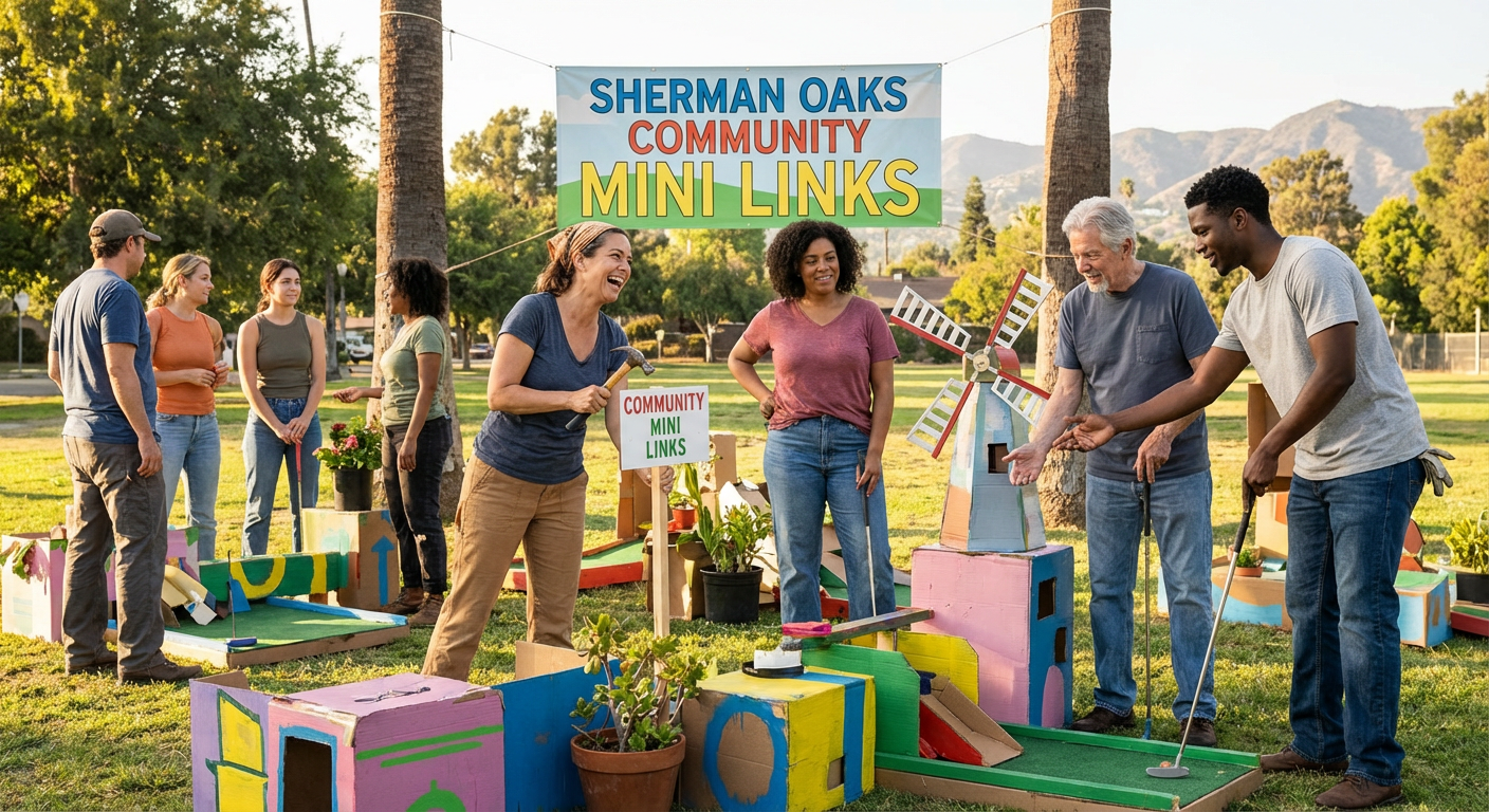 Mini Golf Party at Sherman Oaks Castle Park