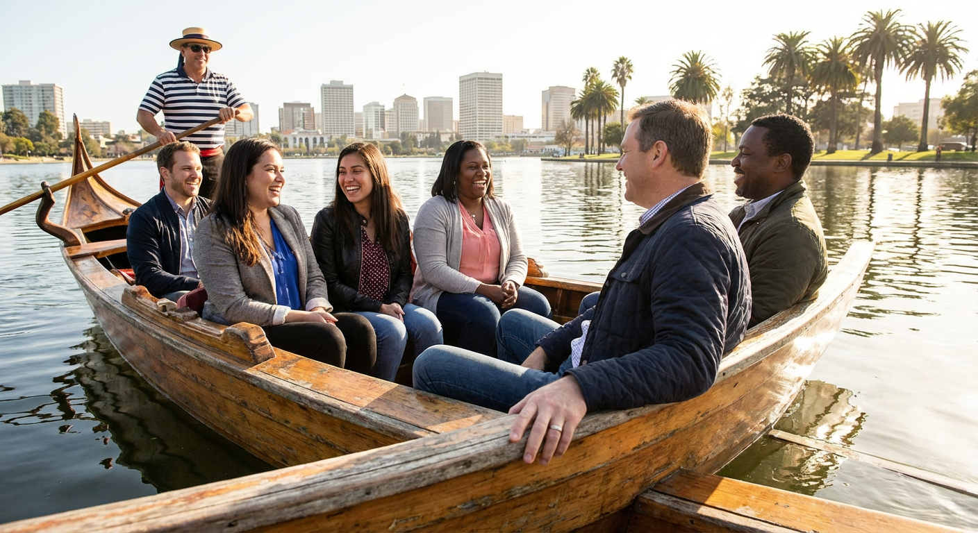 Private Venetian Gondola Cruise on Lake Merritt