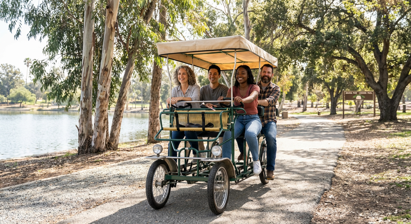 Double Surrey Team Ride At Irvine Regional Park