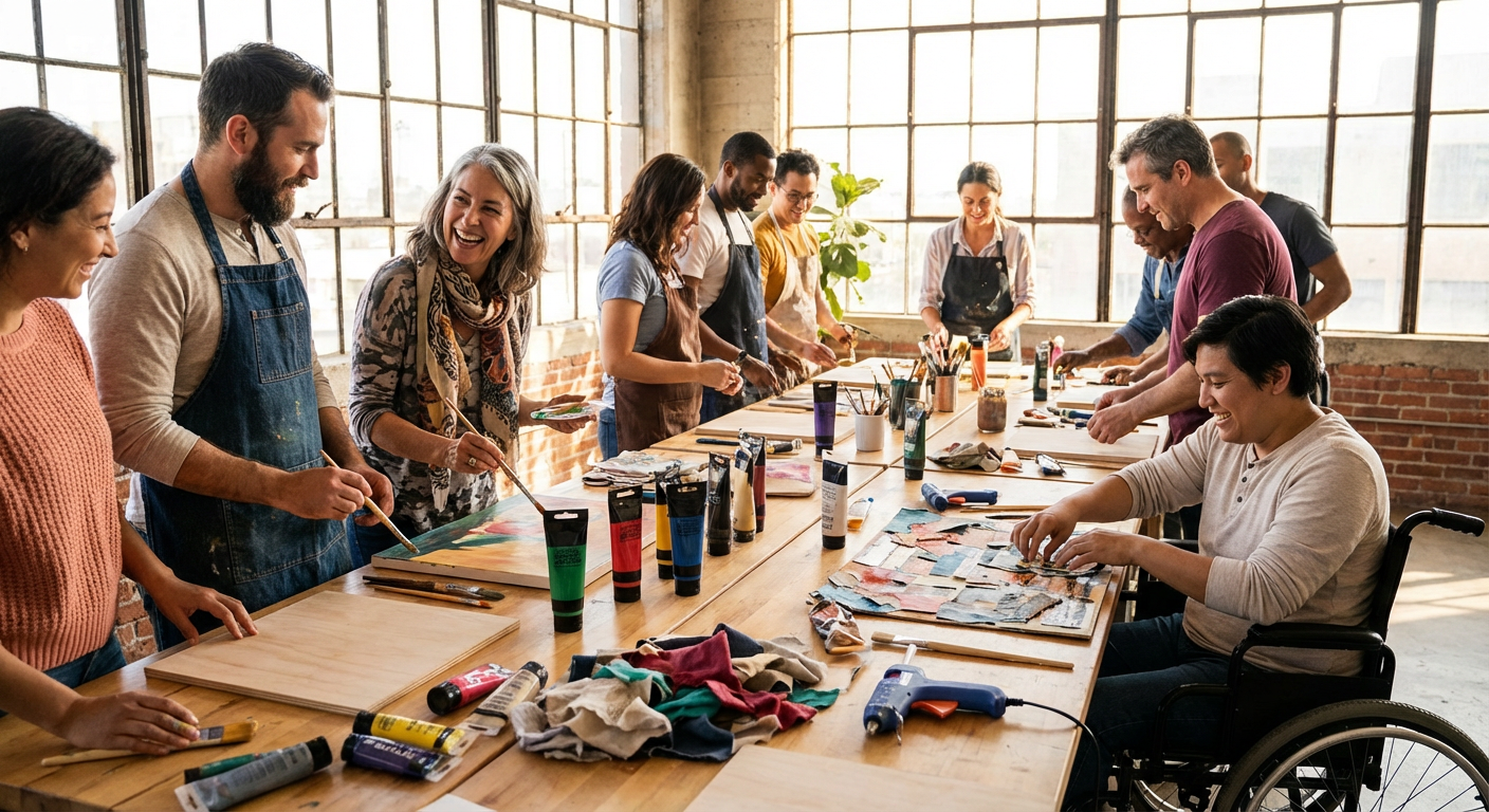 Private Art Workshop At Sounds Of Color Studio