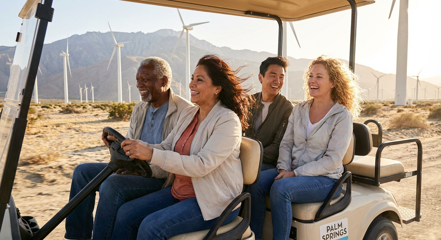 Palm Springs Wind Farm VIP Golf Cart Tour