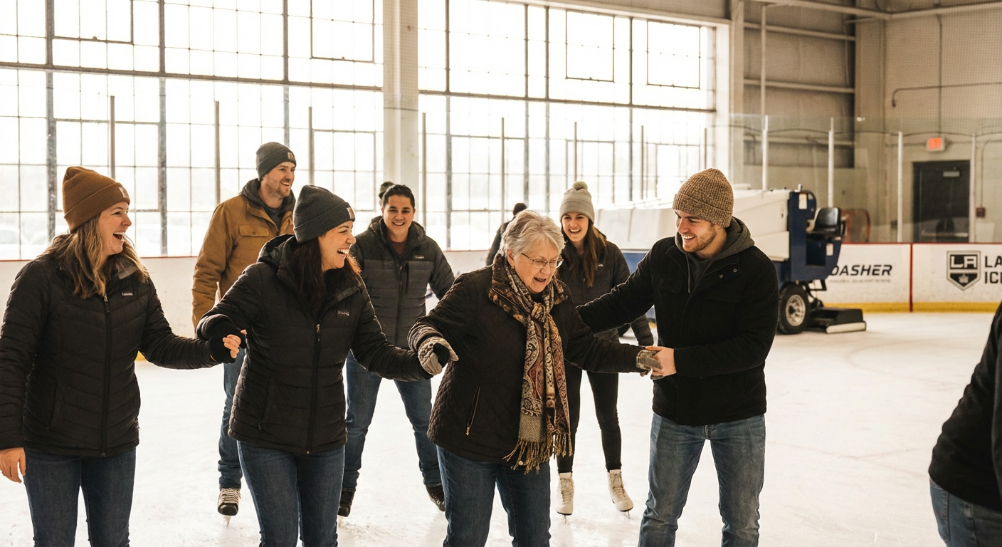 LA Kings Iceland Group Skate Outing