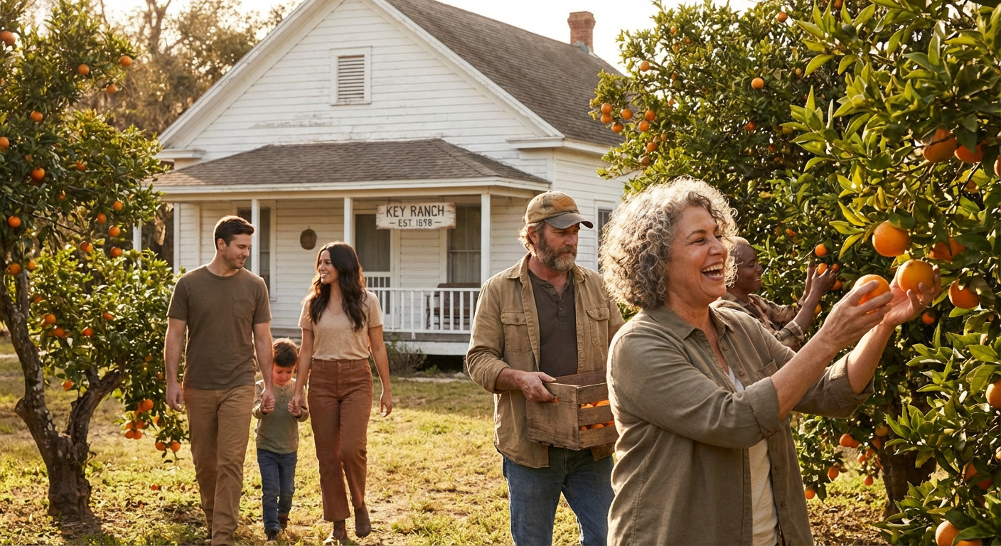 Private Citrus Grove Tour at George Key Ranch