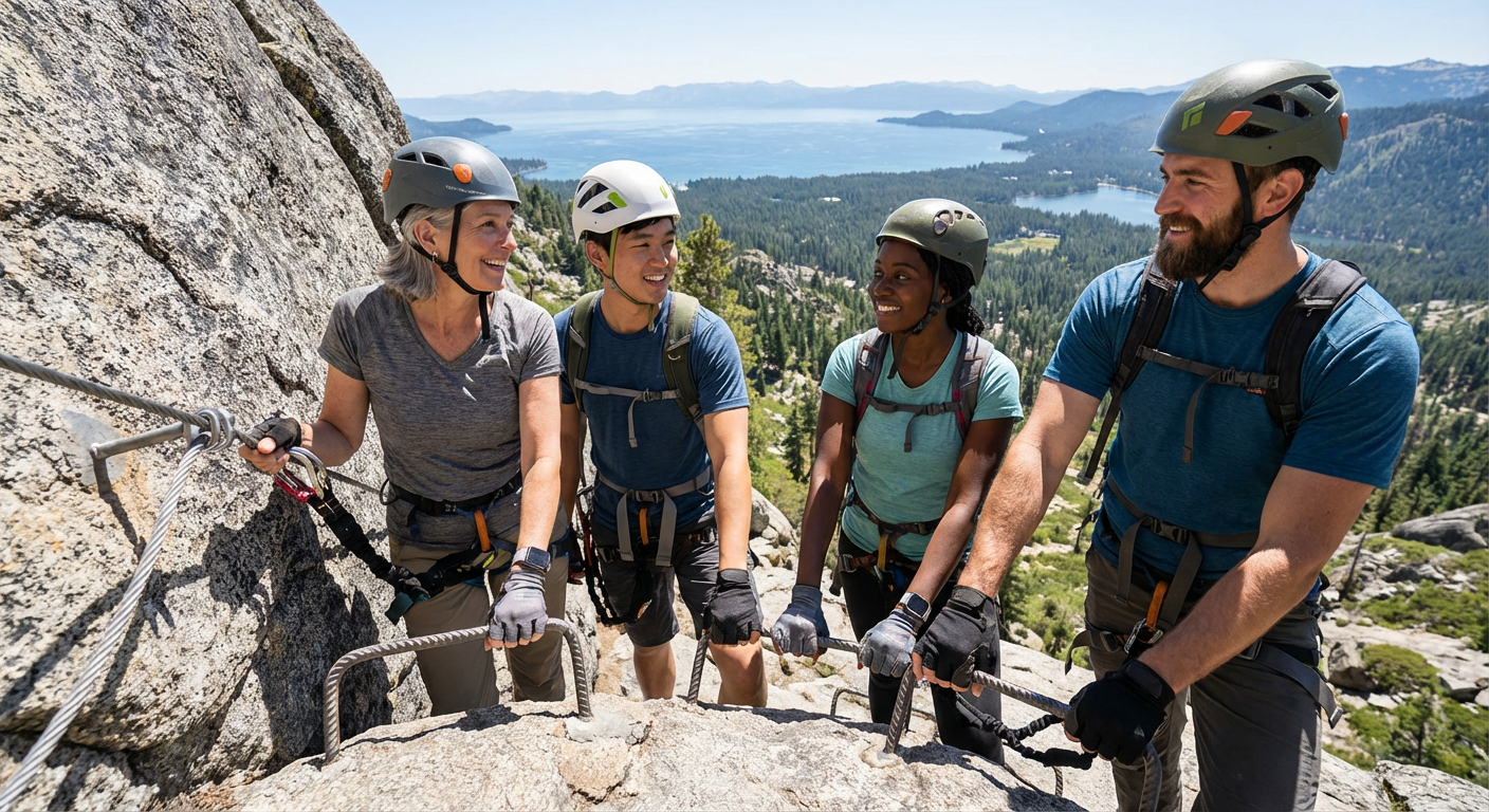 Tahoe Via Ferrata Guided Tram Face Climb