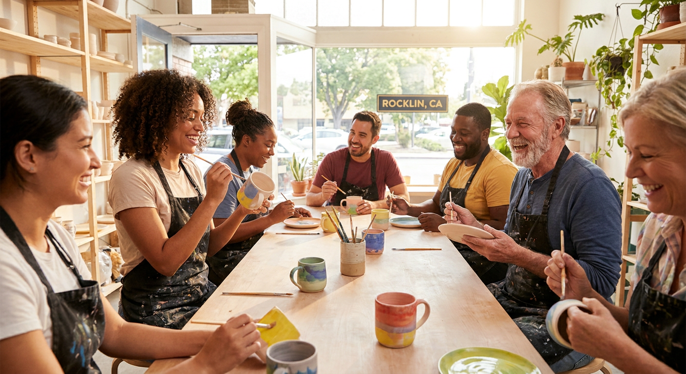 Weekday Pottery Painting Party at Color Me Mine