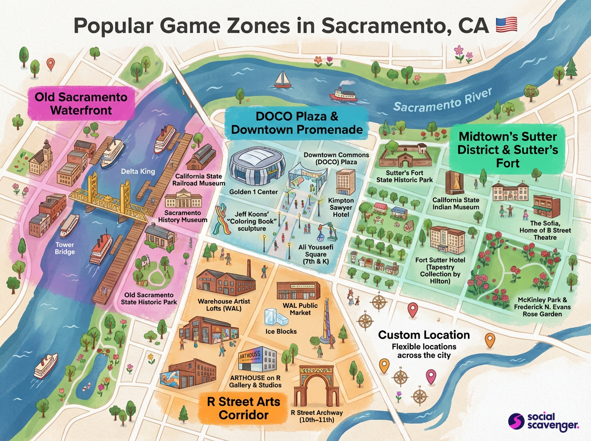 Discover Sacramento's Top Game Zones