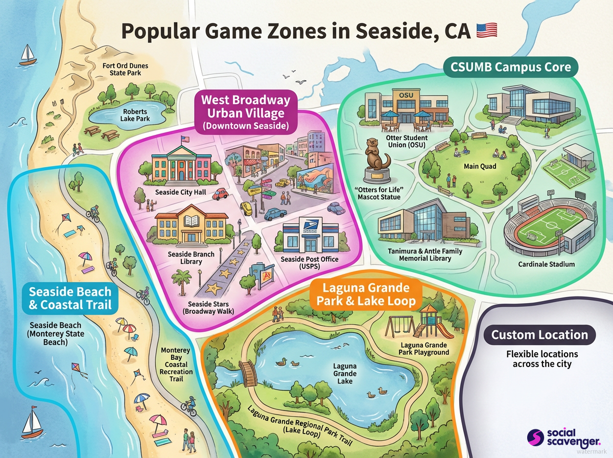 Seaside’s Top Game Zones Await