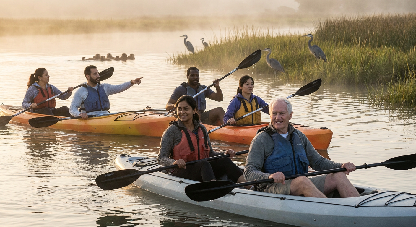 Sunrise Wildlife Kayak on Elkhorn Slough