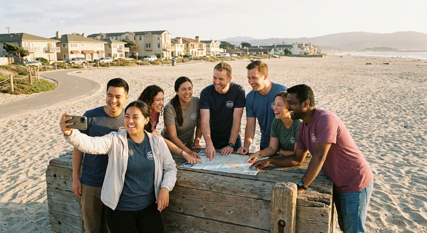 Seaside team building