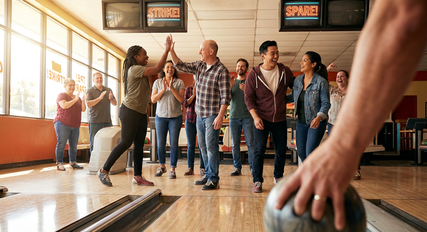 Private Team Bowling Party at Harley’s Valley Bowl