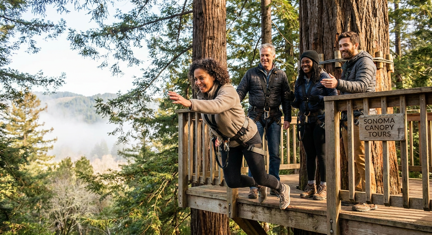 Redwood Canopy Zipline Adventure in Occidental