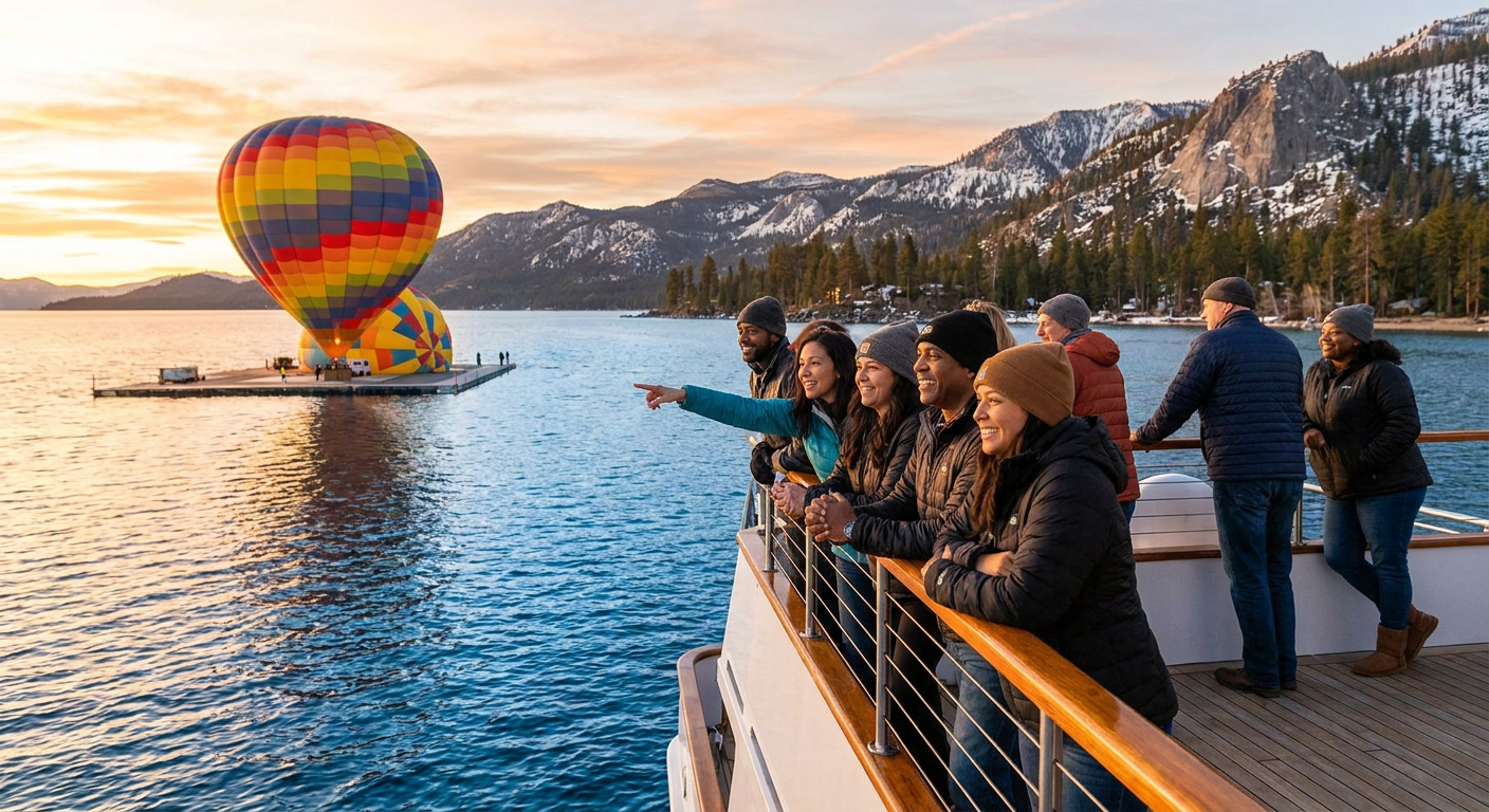Boat-Launched Sunrise Hot Air Balloon Flight