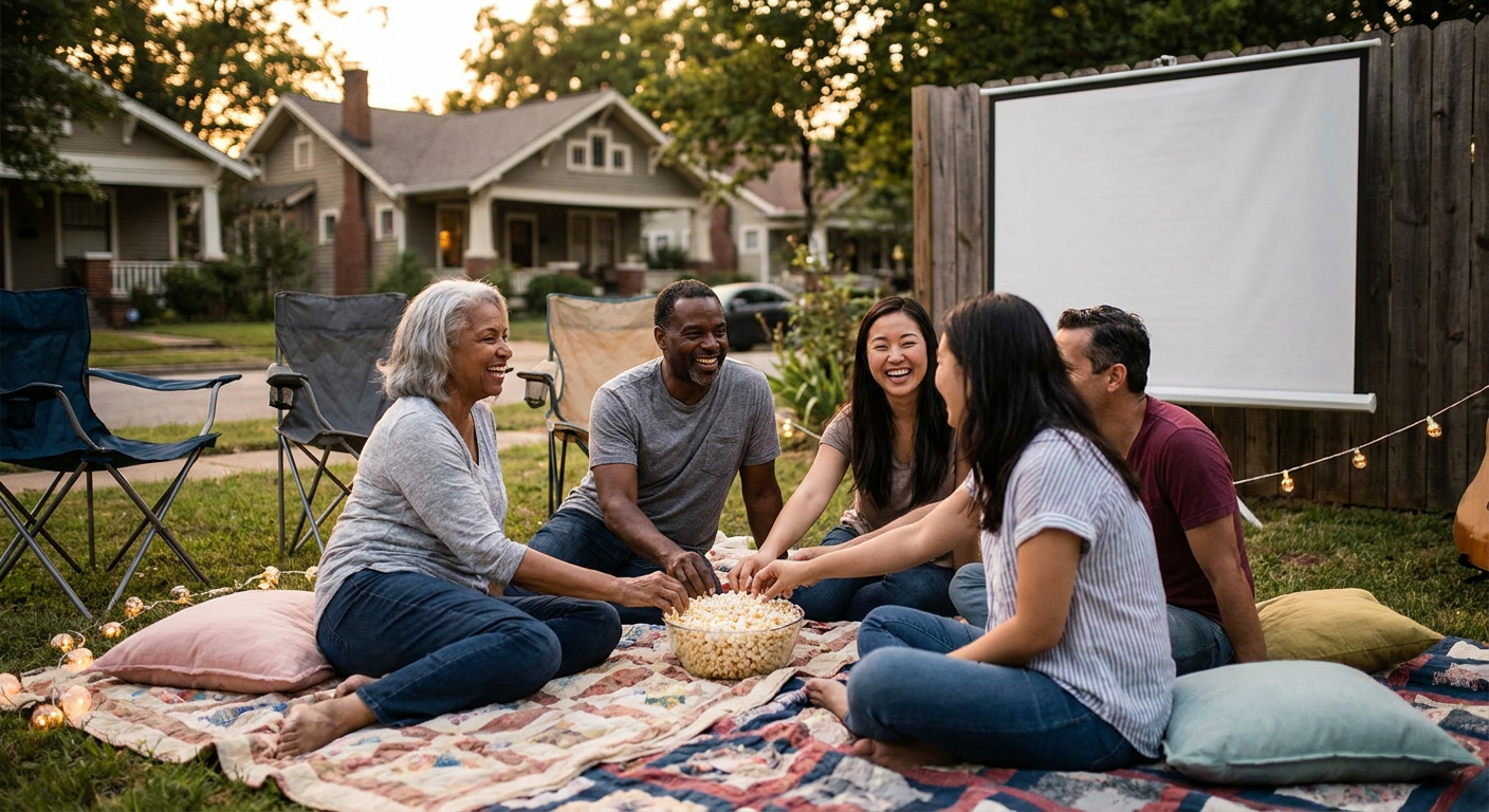Private Backyard Movie Night at SugarMynt Gallery