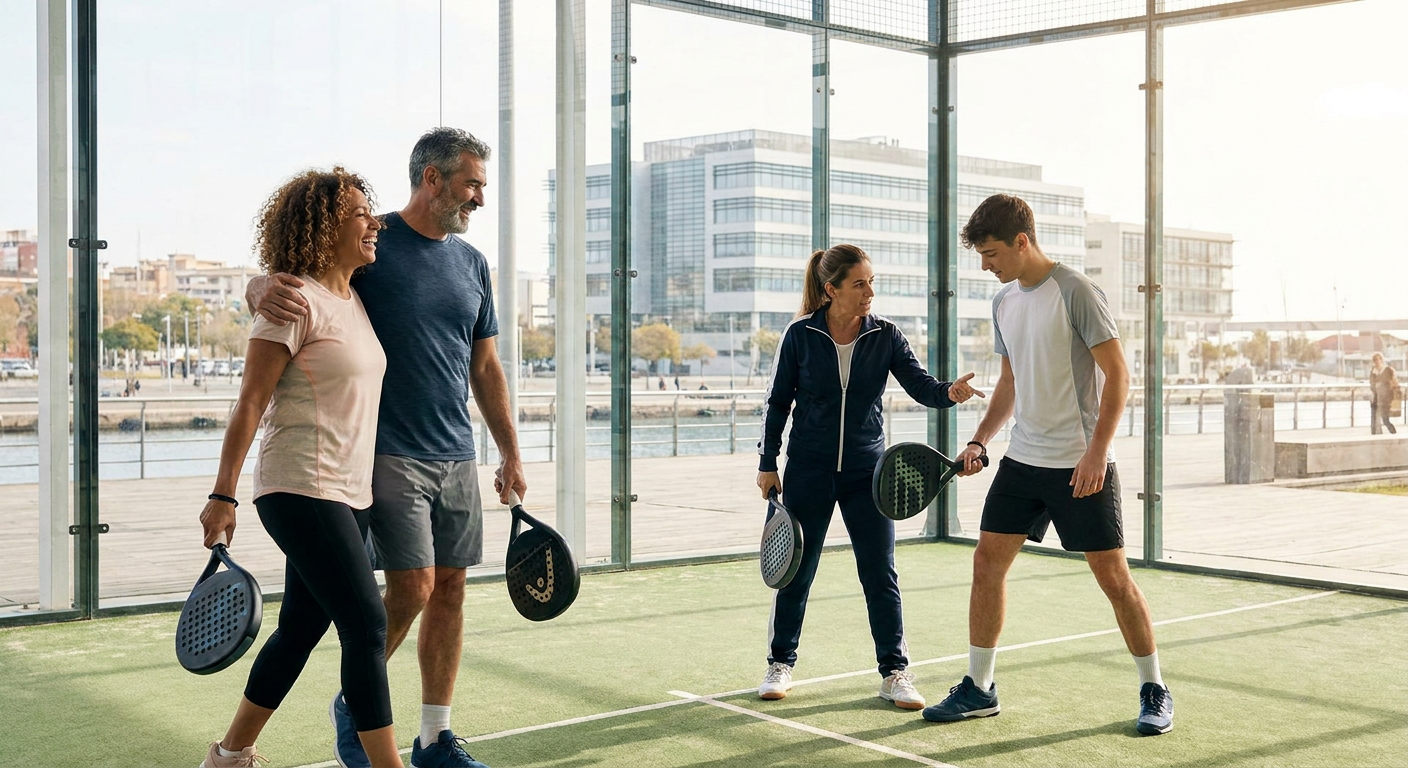 Private Padel Coaching Session at Oyster Point