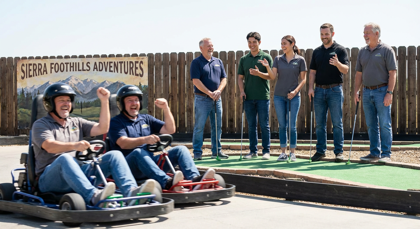 Group Adventure With One Attraction at Visalia Adventure Park