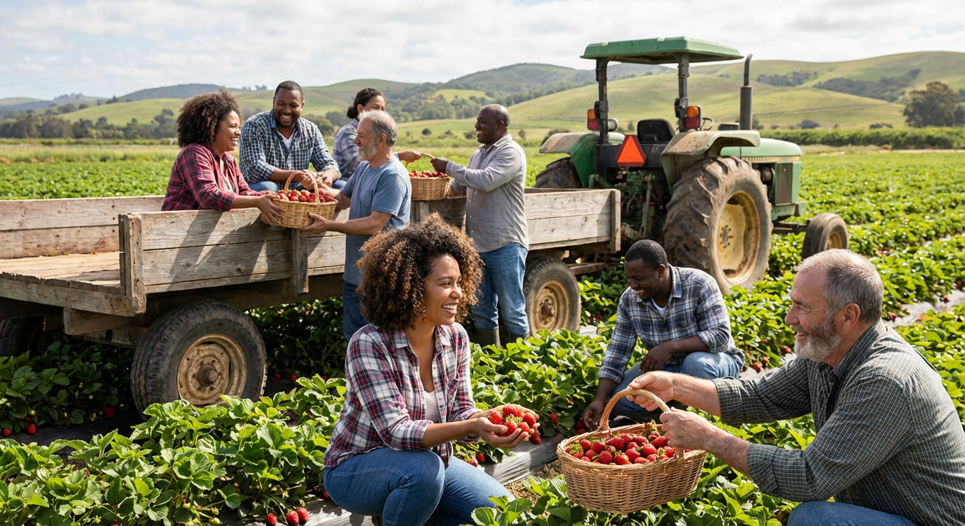 Private U‑Pick Tractor Tour and Tent Gathering at Tanaka Farms