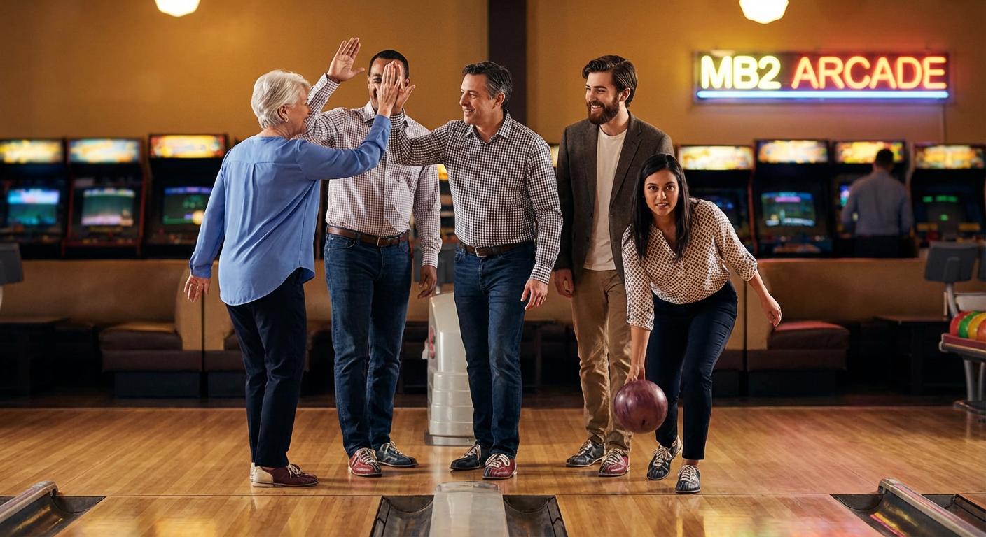 Bowling or Axe-Throwing Team Challenge at MB2 Entertainment