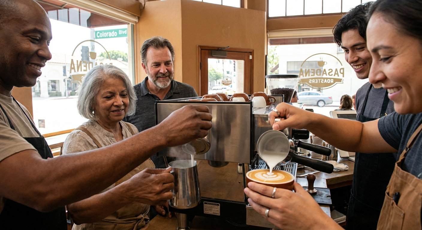 Hands‑On Latte Art Workshop in Pasadena