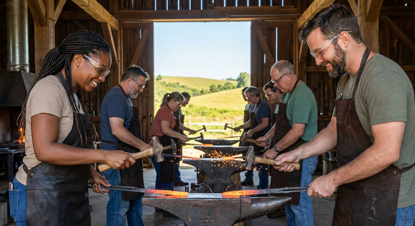 Hands-On Blacksmith Team Workshop at Vista Forge