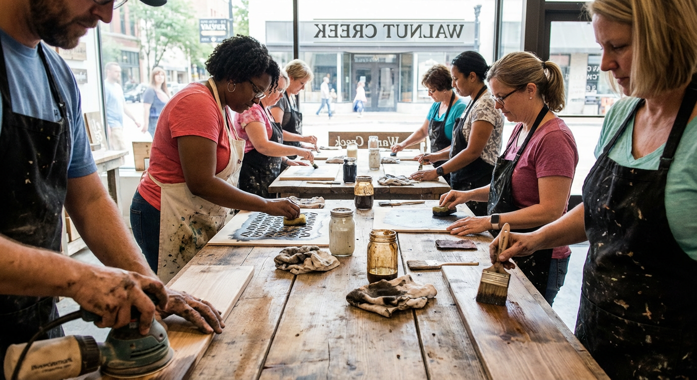 DIY Wood Sign Team Workshop at Board & Brush
