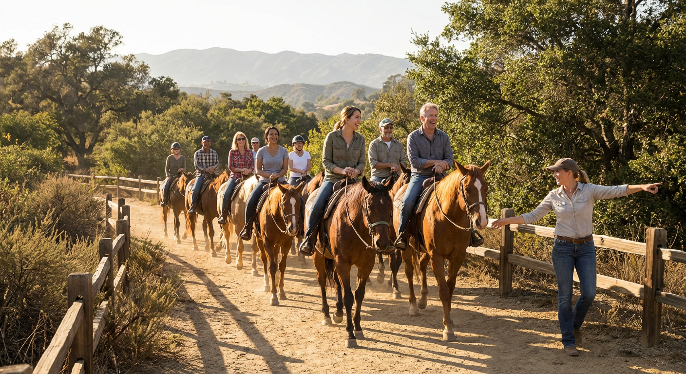 Topanga Canyon Group Horseback Trail Ride