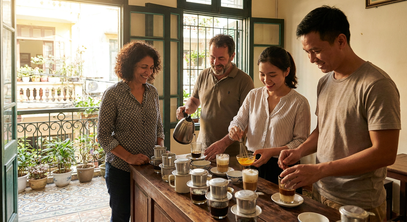 Hanoi Egg, Salt, and Coconut Coffee Workshop